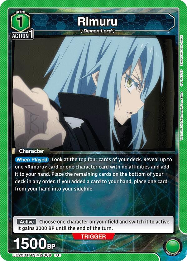 Rimuru UE20BT/TSK-2-069 card from UE20BT: That Time I Got Reincarnated as a Slime