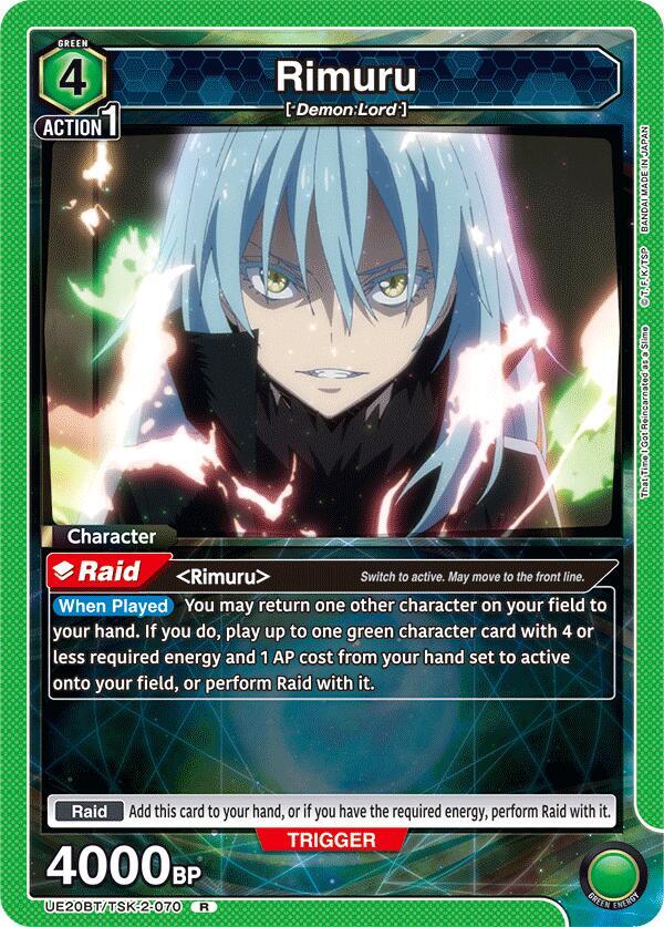 Rimuru UE20BT/TSK-2-070 card from UE20BT: That Time I Got Reincarnated as a Slime