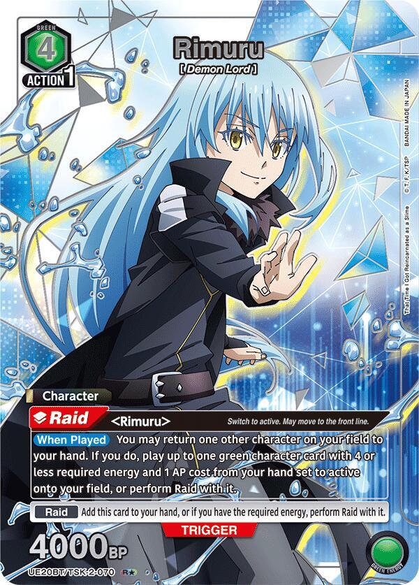 Rimuru (R*) UE20BT/TSK-2-070 card from UE20BT: That Time I Got Reincarnated as a Slime