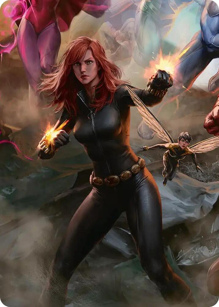Black Widow, Intel Expert Art Card 4 card from Art Series: Marvel Super Heroes