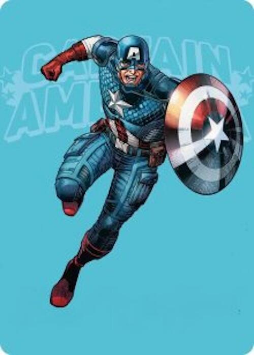 Captain America, Super-Soldier Art Card 21 card from Art Series: Marvel Super Heroes