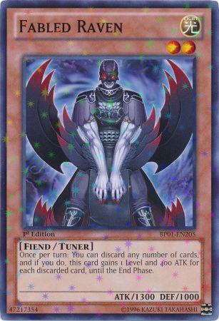 Fabled Raven (Starfoil) BP01-EN205 card from Battle Pack: Epic Dawn