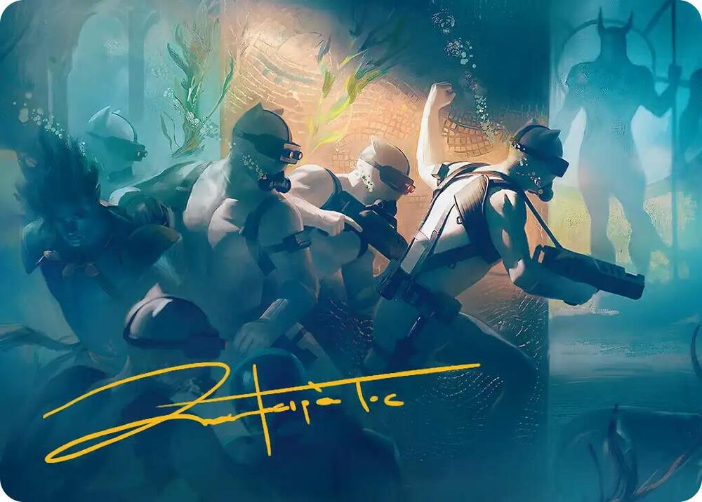 Martial Coup Art Card (Gold-Stamped Signature) 39 card from Art Series: Marvel Super Heroes