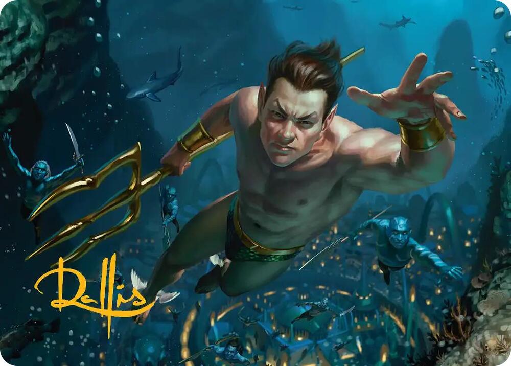Namor the Sub-Mariner Art Card (Gold-Stamped Signature) 6 card from Art Series: Marvel Super Heroes