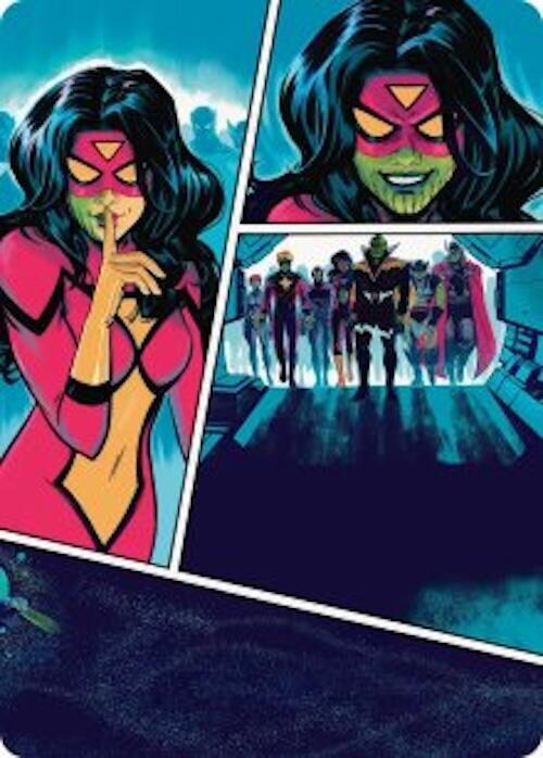 Secret Invasion Art Card 18 card from Art Series: Marvel Super Heroes