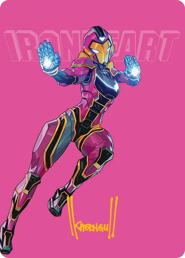 Ironheart, Clever Champion Art Card (Gold-Stamped Signature) 23 card from Art Series: Marvel Super Heroes