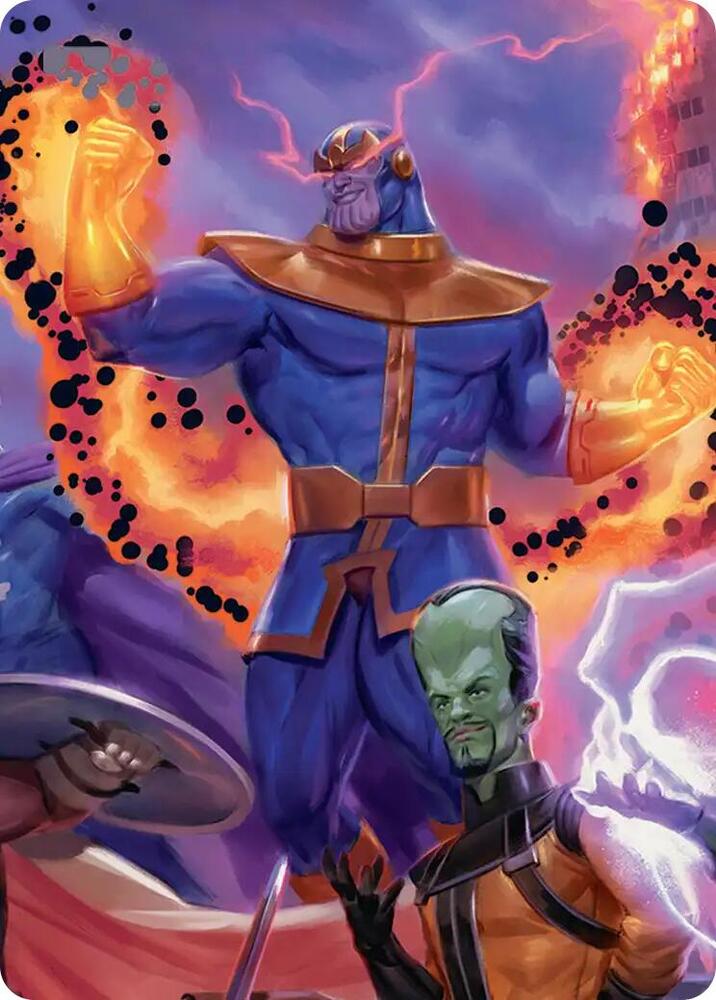 Thanos, Death's Consort Art Card 8 card from Art Series: Marvel Super Heroes