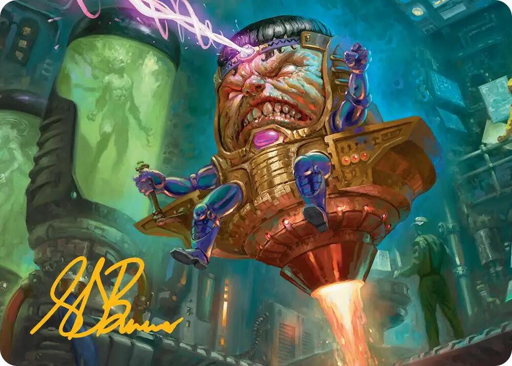M.O.D.O.K. Art Card (Gold-Stamped Signature) 9 card from Art Series: Marvel Super Heroes