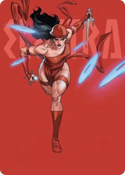 Elektra, Daughter of the Hand 25 card from Art Series: Marvel Super Heroes