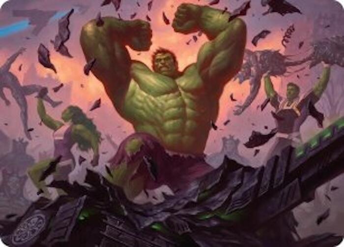 HULK SMASH! Art Card 10 card from Art Series: Marvel Super Heroes