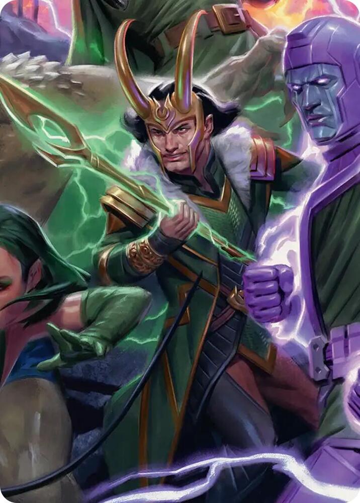 Loki, God of Lies Art Card 12 card from Art Series: Marvel Super Heroes