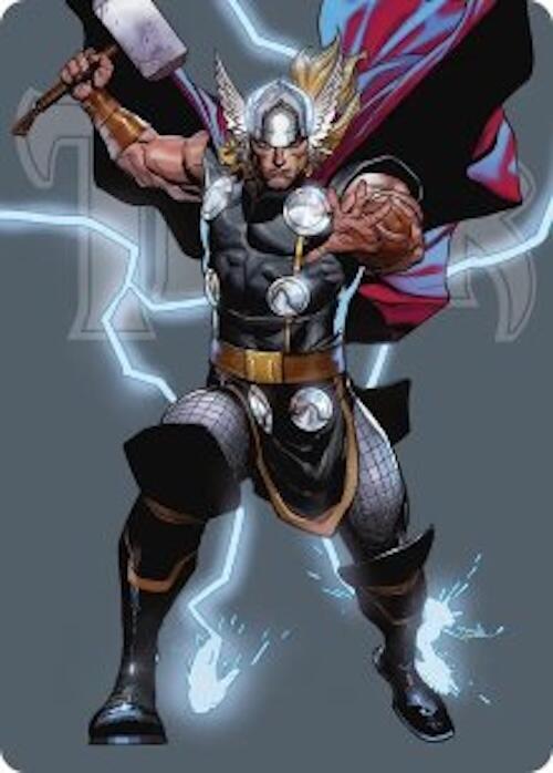 Thor, God of Thunder Art Card 26 card from Art Series: Marvel Super Heroes