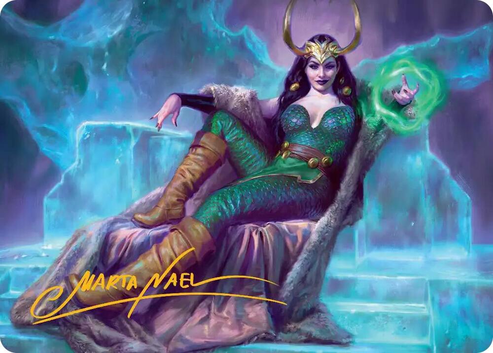 Lady Loki, Agent of Chaos Art Card (Gold-Stamped Signature) 33 card from Art Series: Marvel Super Heroes