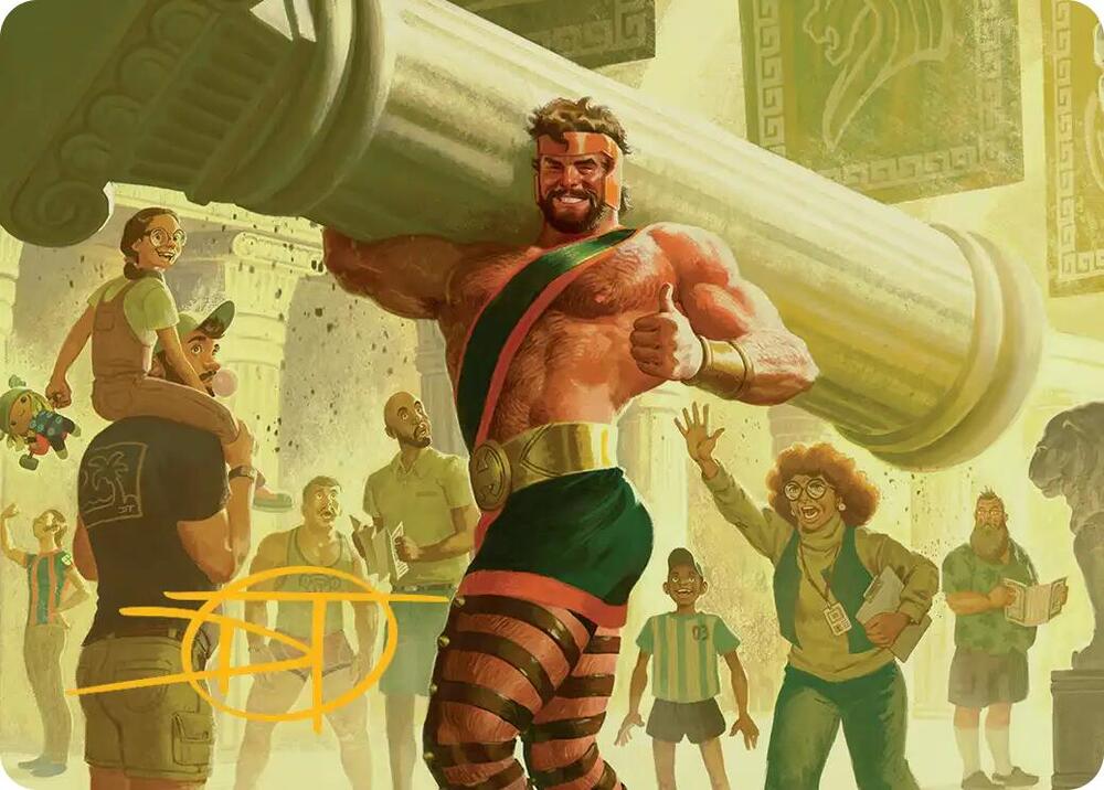 Hercules, Prince of Power Art Card (Gold-Stamped Signature) 13 card from Art Series: Marvel Super Heroes