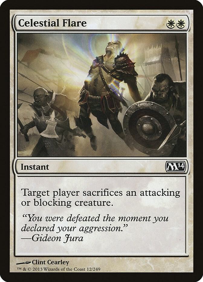 Celestial Flare 12 card from Magic 2014 (M14)