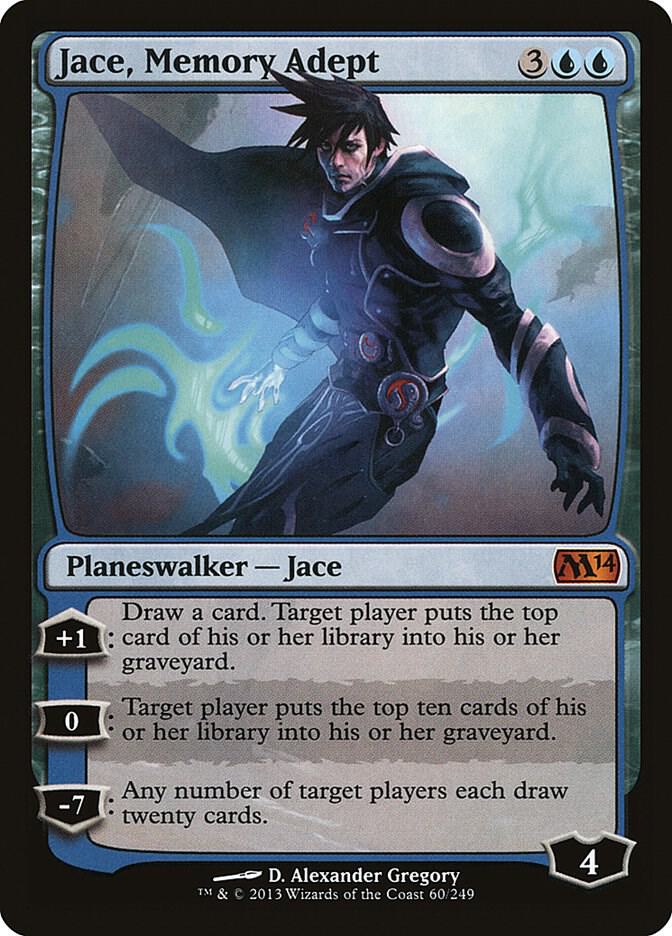 Jace, Memory Adept 60 card from Magic 2014 (M14)