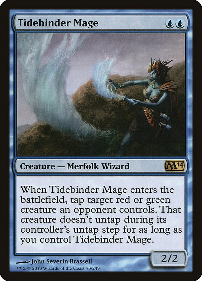 Tidebinder Mage 73 card from Magic 2014 (M14)