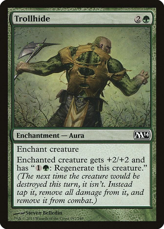 Trollhide 197 card from Magic 2014 (M14)