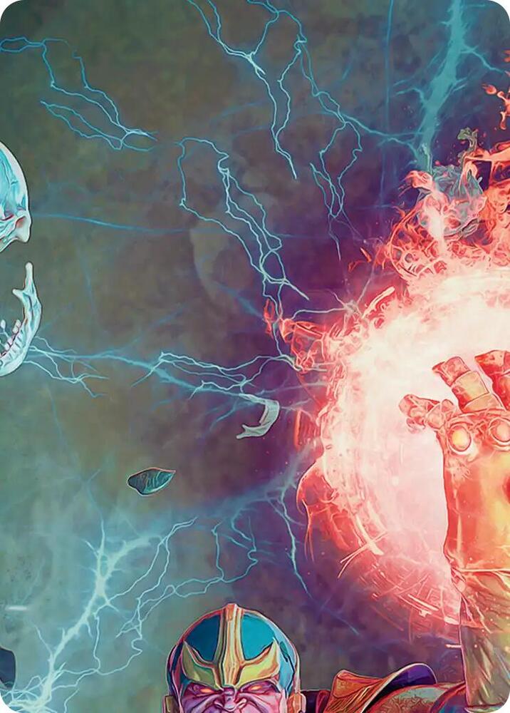 Thanos, the Mad Titan Art Card (2/9) card from Art Series: Marvel Super Heroes