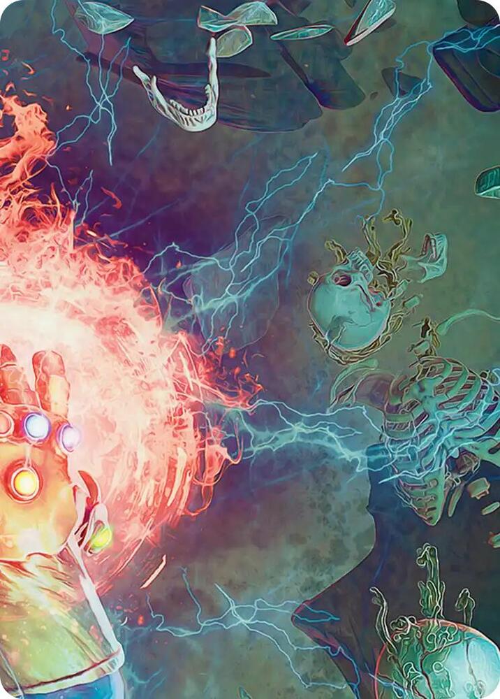 Thanos, the Mad Titan Art Card (3/9) card from Art Series: Marvel Super Heroes