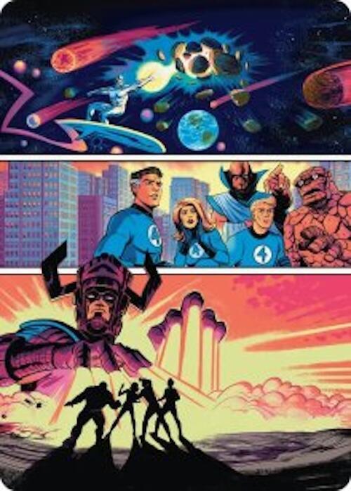 The Coming of Galactus Art Card 20 card from Art Series: Marvel Super Heroes