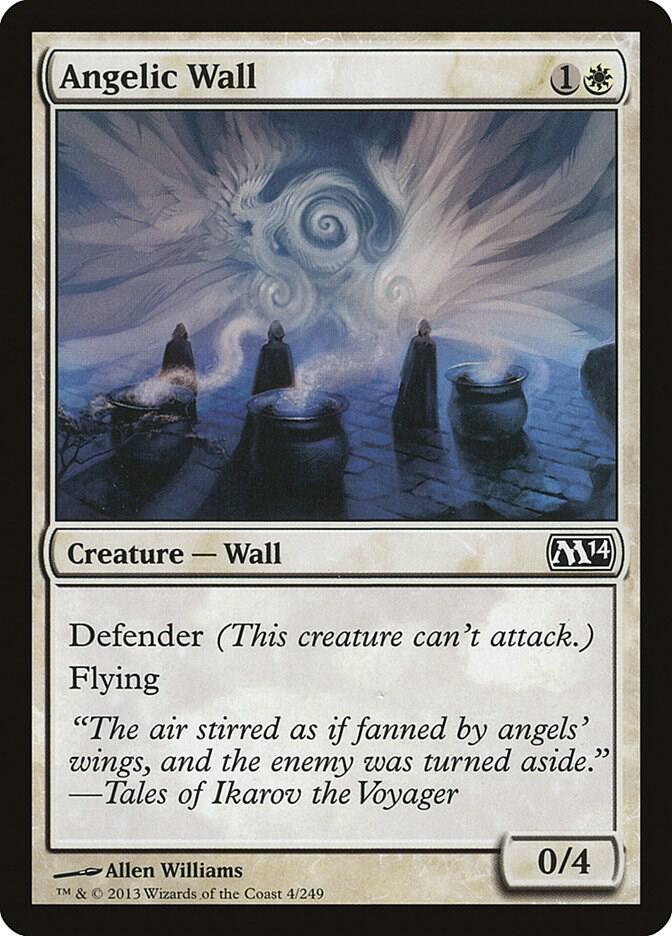 Angelic Wall 4 card from Magic 2014 (M14)