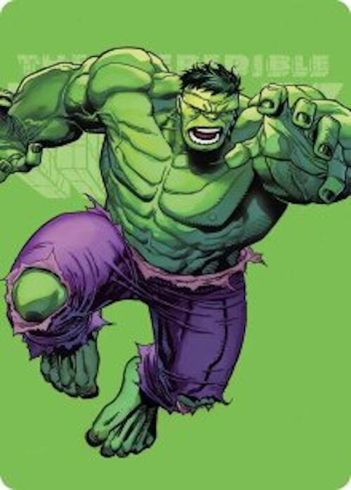 The Incredible Hulk Art Card 28 card from Art Series: Marvel Super Heroes