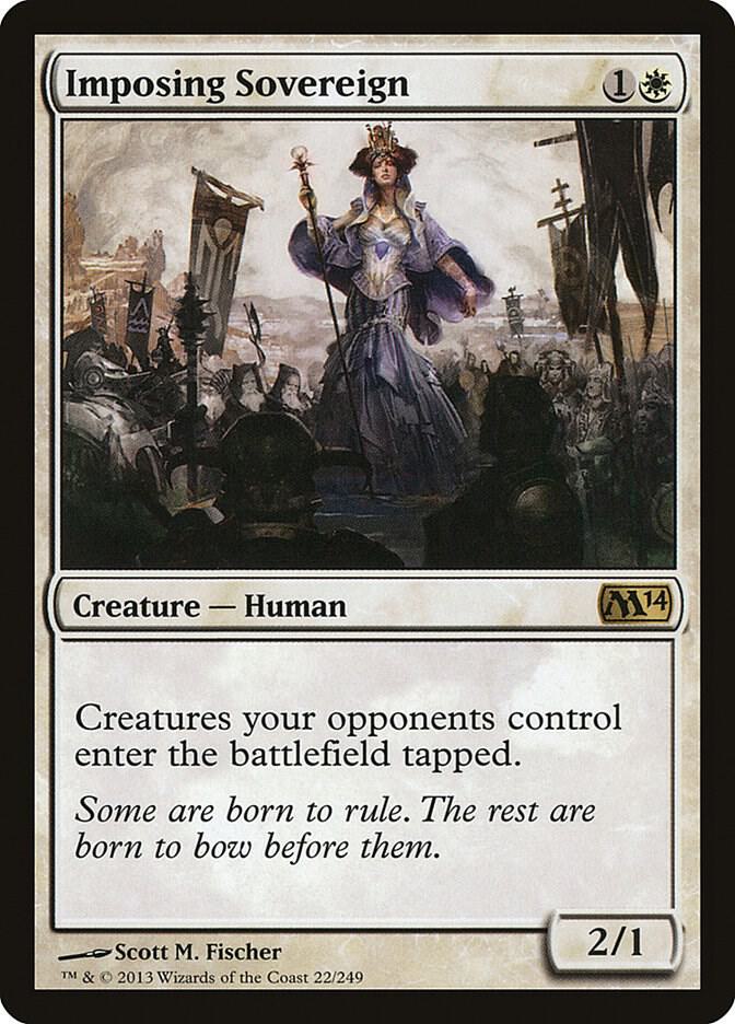 Imposing Sovereign 22 card from Magic 2014 (M14)