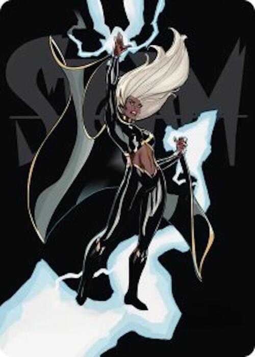 Storm, Windrider Art Card 30 card from Art Series: Marvel Super Heroes