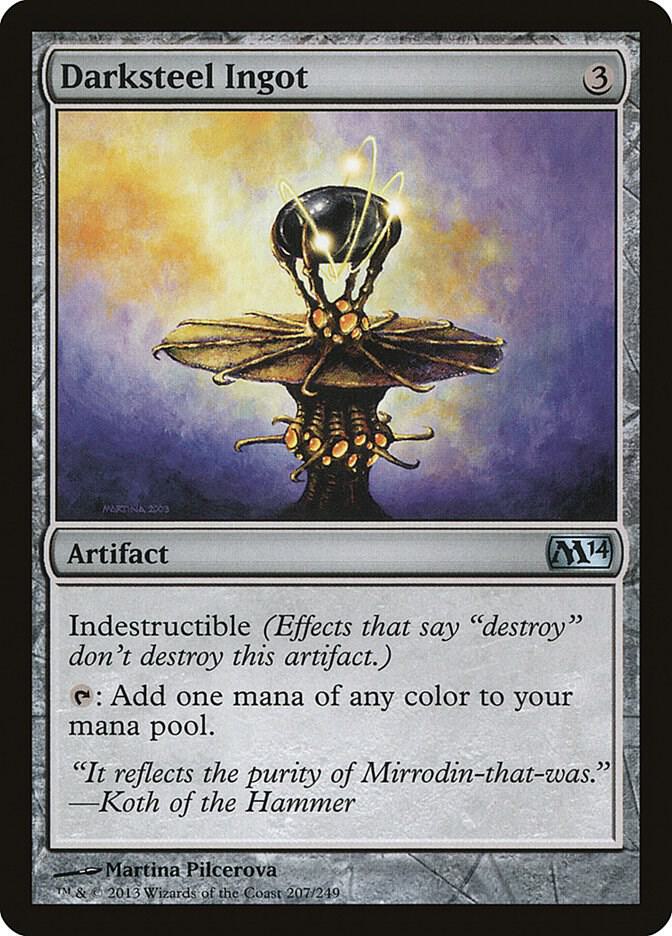 Darksteel Ingot 207 card from Magic 2014 (M14)