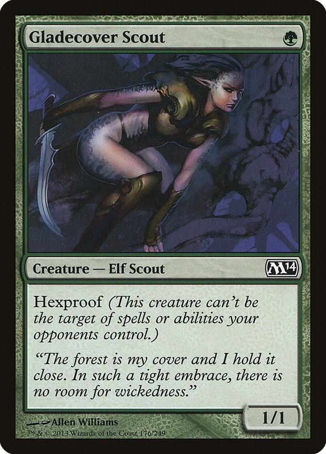 Gladecover Scout 176 card from Magic 2014 (M14)