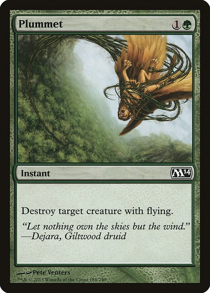 Plummet 188 card from Magic 2014 (M14)
