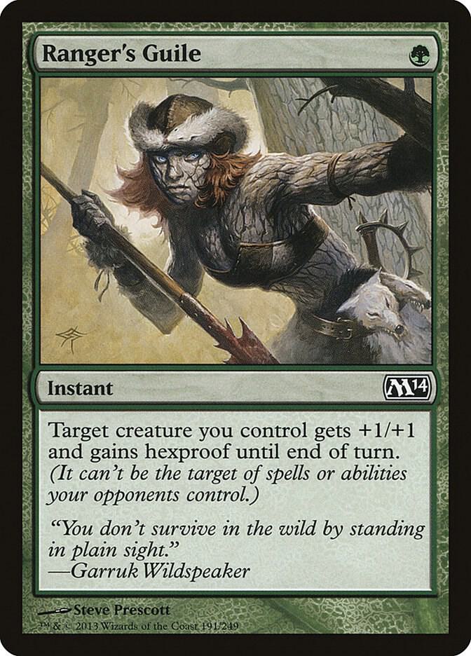 Ranger's Guile 191 card from Magic 2014 (M14)