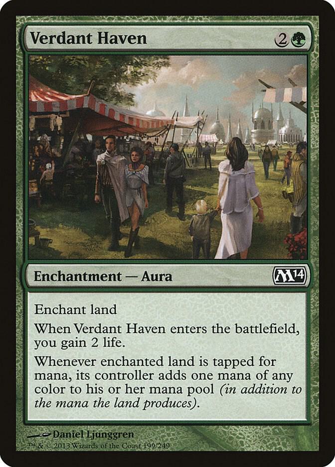 Verdant Haven 199 card from Magic 2014 (M14)