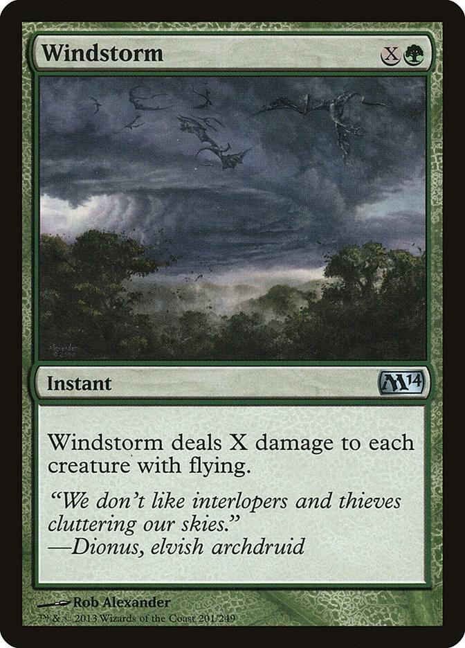Windstorm 201 card from Magic 2014 (M14)