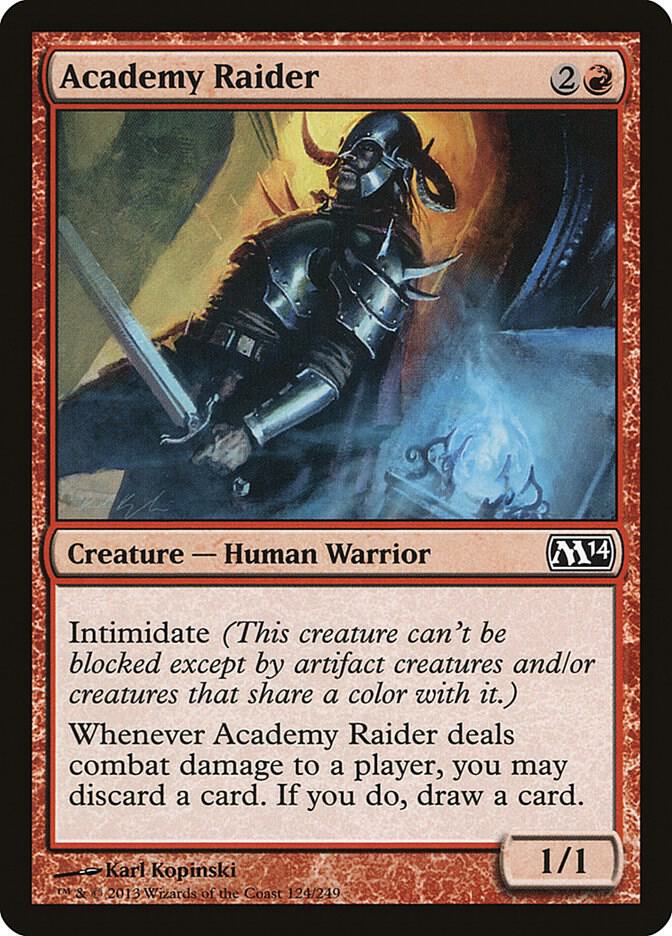 Academy Raider 124 card from Magic 2014 (M14)