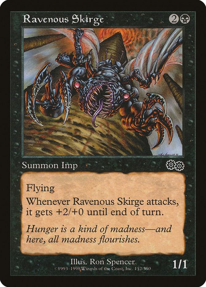 Ravenous Skirge 152 card from Urza's Saga