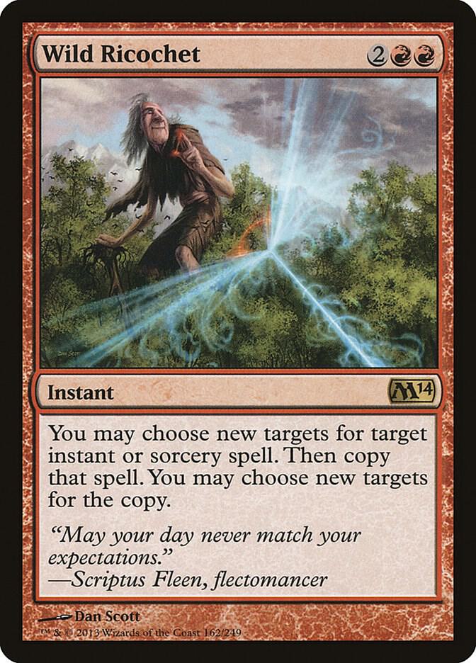 Wild Ricochet 162 card from Magic 2014 (M14)