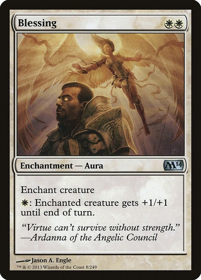Blessing 8 card from Magic 2014 (M14)
