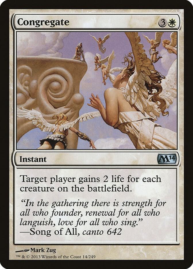 Congregate 14 card from Magic 2014 (M14)