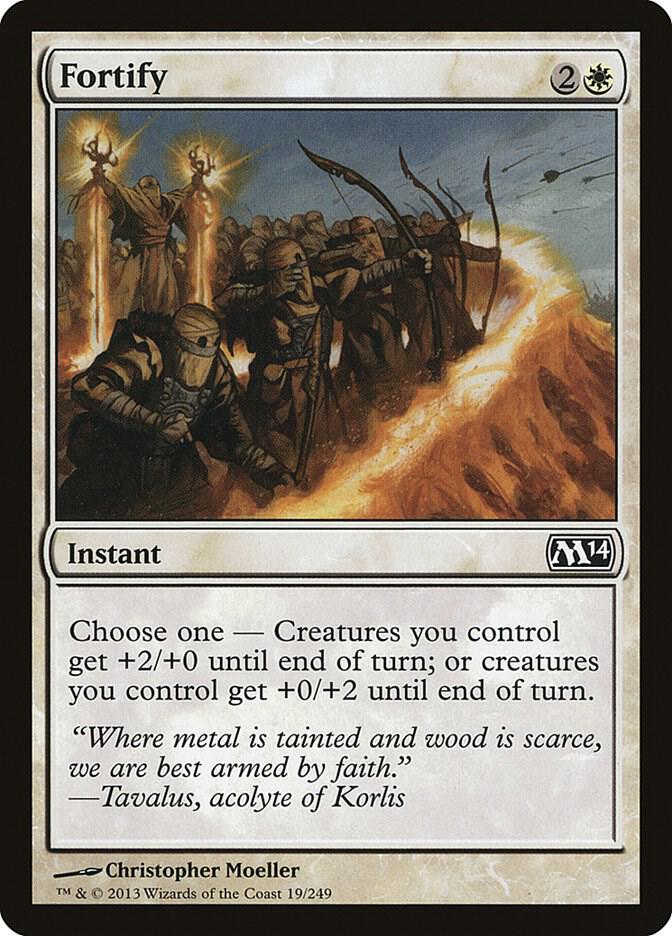 Fortify 19 card from Magic 2014 (M14)