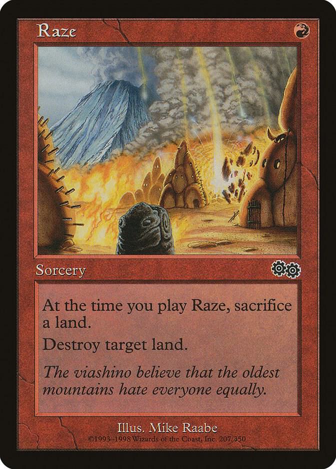 Raze 207 card from Urza's Saga