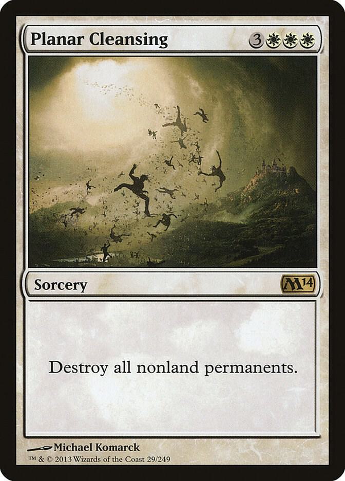 Planar Cleansing 29 card from Magic 2014 (M14)