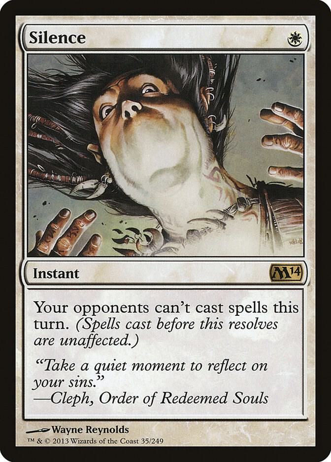 Silence 35 card from Magic 2014 (M14)