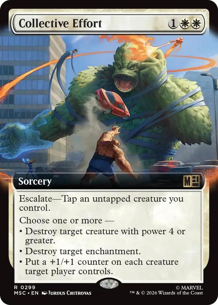 Collective Effort (Extended Art) 299 card from Commander: Marvel Super Heroes