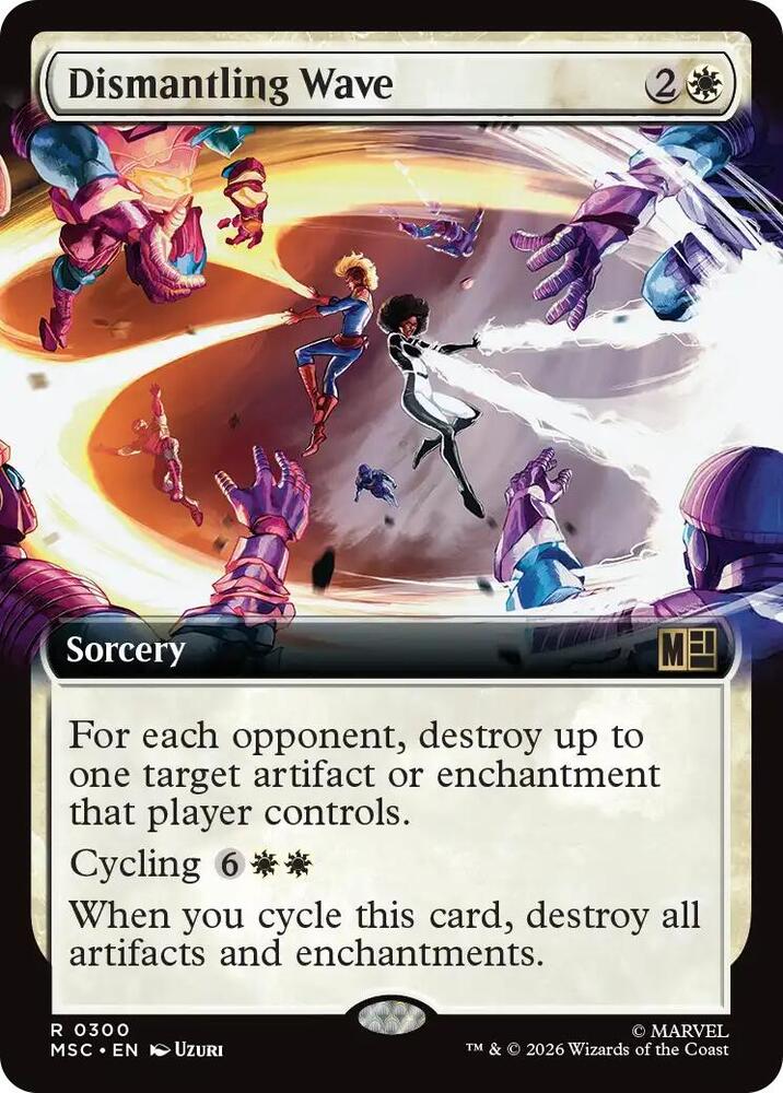 Dismantling Wave (Extended Art) 300 card from Commander: Marvel Super Heroes