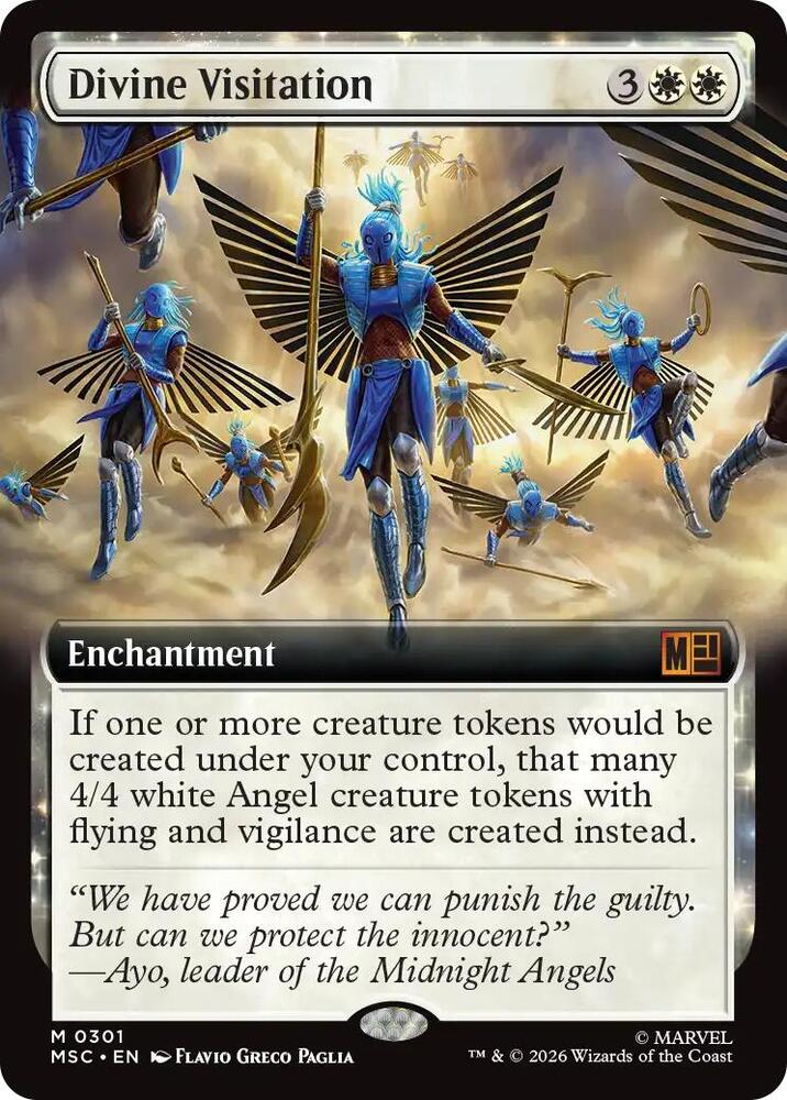 Divine Visitation (Extended Art) 301 card from Commander: Marvel Super Heroes
