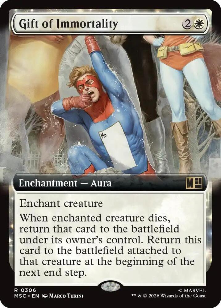 Gift of Immortality (Extended Art) 306 card from Commander: Marvel Super Heroes