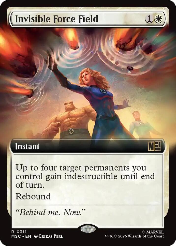 Invisible Force Field (Extended Art) 311 card from Commander: Marvel Super Heroes