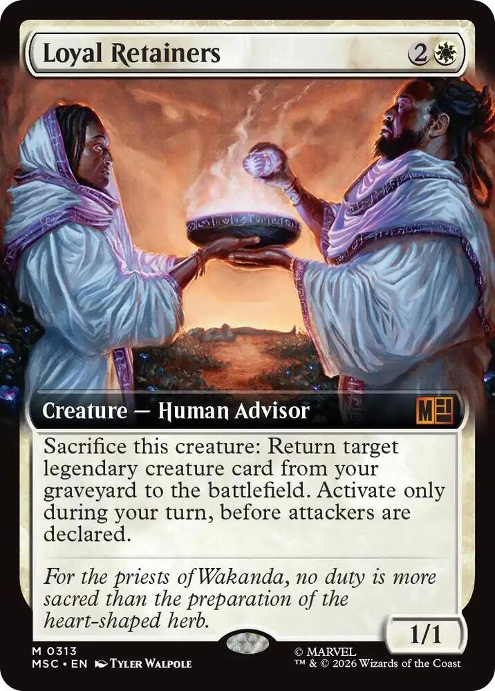 Loyal Retainers (Extended Art) 313 card from Commander: Marvel Super Heroes